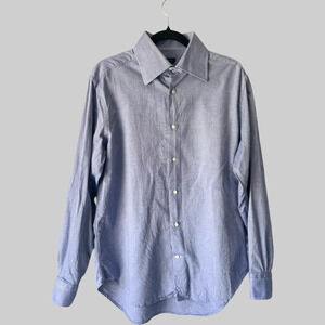 Tombolini Blue Cotton Button Down Oxford  Shirt